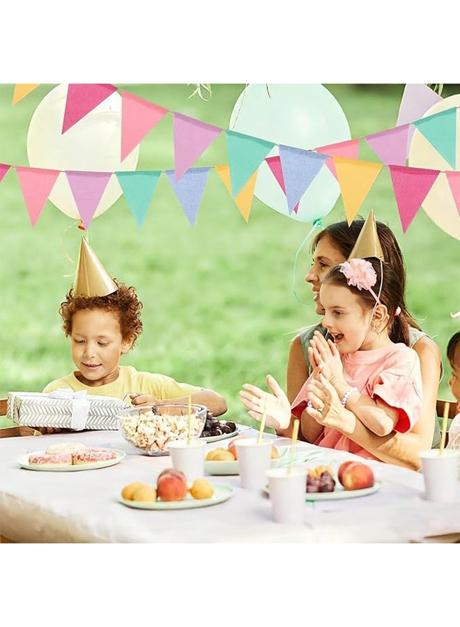 3 strips of 12 colored triangular flags,banners suitable for weddings and birthday parties - Image 3